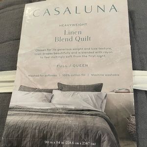 HEAVYWEIGHT Linen Blend Quilt FULL/ QUEEN